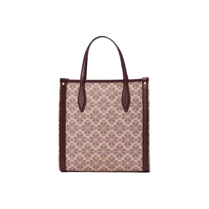 Kate Spade Artificial Leather Tote Bag Shopping Bag Handbag Medium Size Women's Red Brown-0