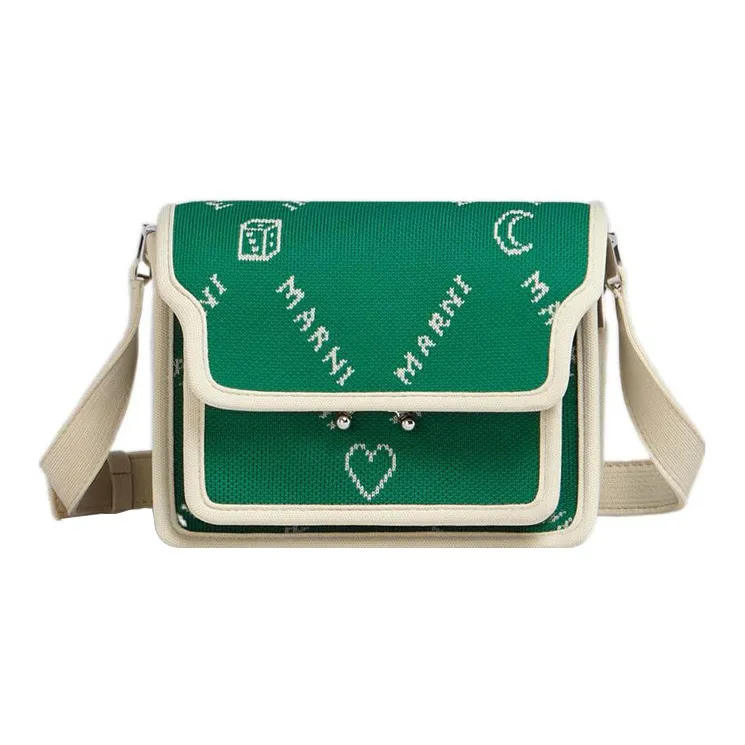 MARNI Trunk Nylon Trunk Bag, Shoulder Bag, Crossbody Bag Mini Women's Green-0