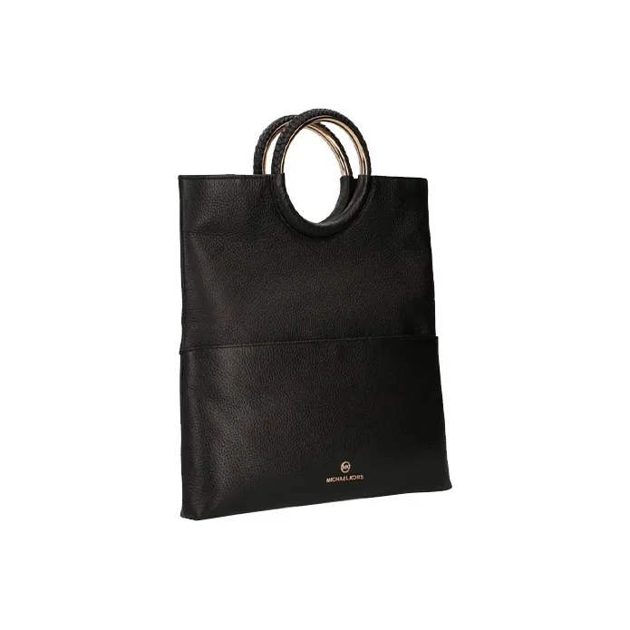 MICHAEL KORS Leather Handbag Tubas Women's Black-1