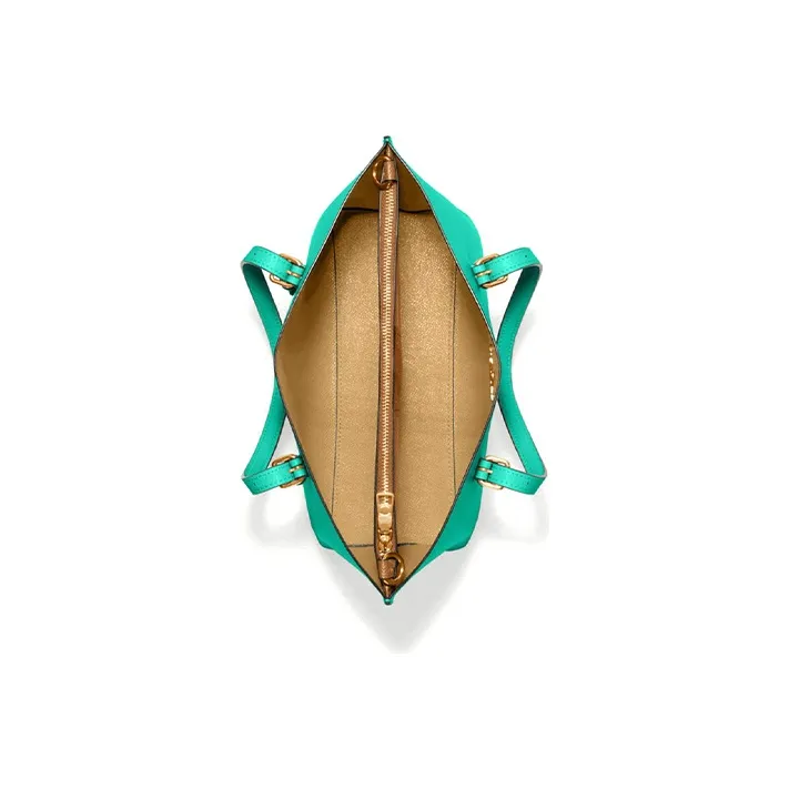 COACH Mollie Cow Leather Tote Bag, Shopping Bag, Portable Crossbody Bag, Shoulder Bag Medium Size Women's Green-2