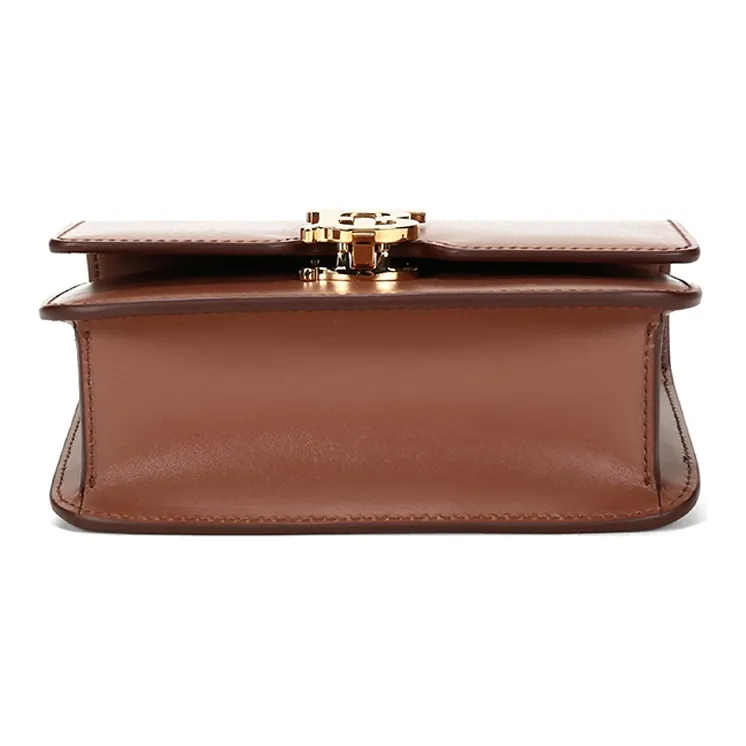 Burberry Cow Leather Clutches Fanny Pack Women's Malt Brown-3