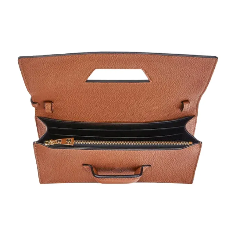 LOEWE Soft Grained Calfskin Postal Bag Handheld Shoulder Bag Crossbody Bag Mini Women's Tan-3