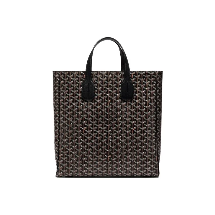 GOYARD Voltaire Canvas With Leather Shoulder Bag, Handbag Women's Black-1