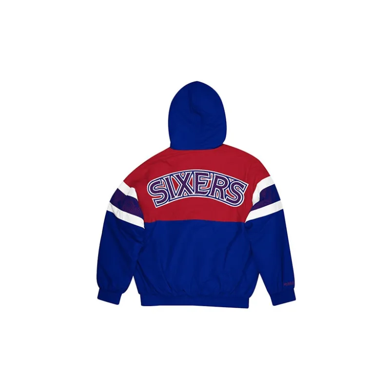 Mitchell Ness Jackets Unisex Red Blue-1