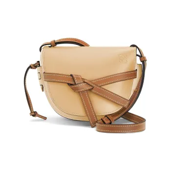 LOEWE Gate Cow Leather Bowknot Bag, Shoulder Bag, Crossbody Bag Small Size Women's