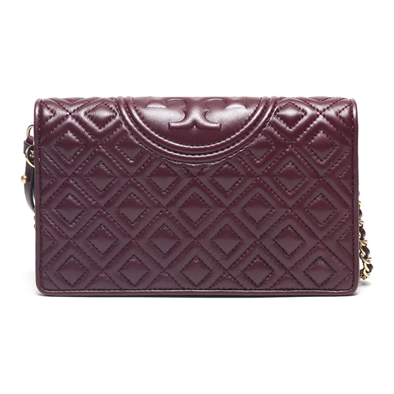 TORY BURCH Fleming Sheepskin Crossbody Bags Shoulder Bags Women's Deep Red-3