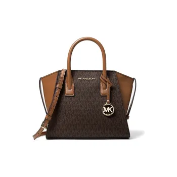 MICHAEL KORS Avril Canvas With Leather Ear Bag Handbag Shoulder Bag Crossbody Bag Small Size Women's Acorn Brown