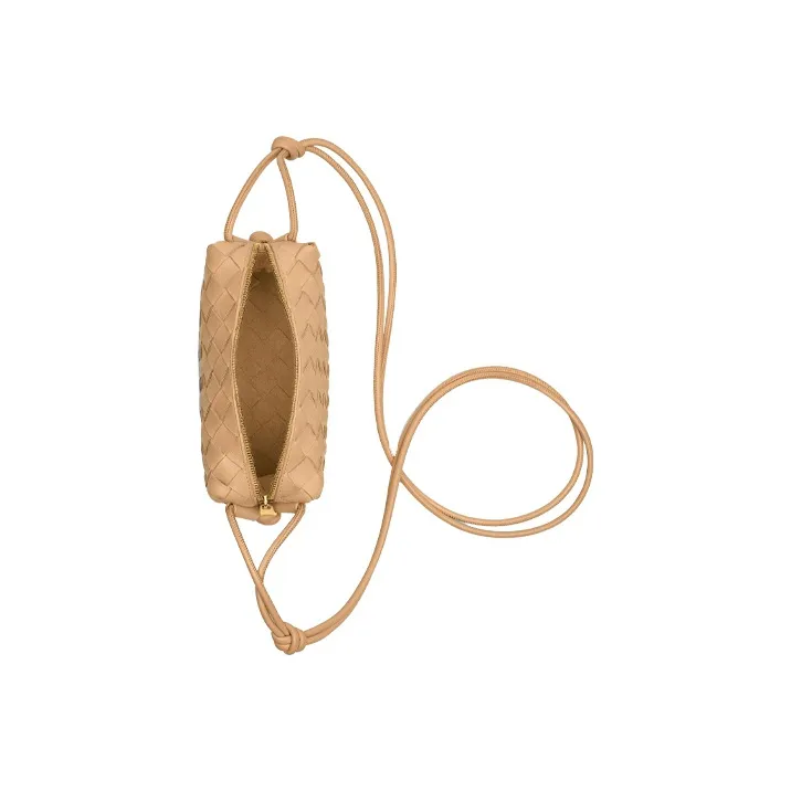 Bottega Veneta Loop Intrecciato Camera Bag Mini Almond-2