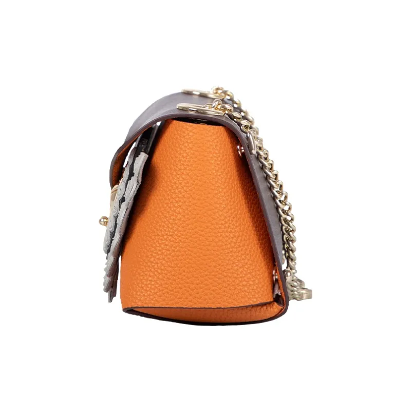 WANACCESSORY Cow Leather Crossbody Bag Regular Women's Milk Orange-4