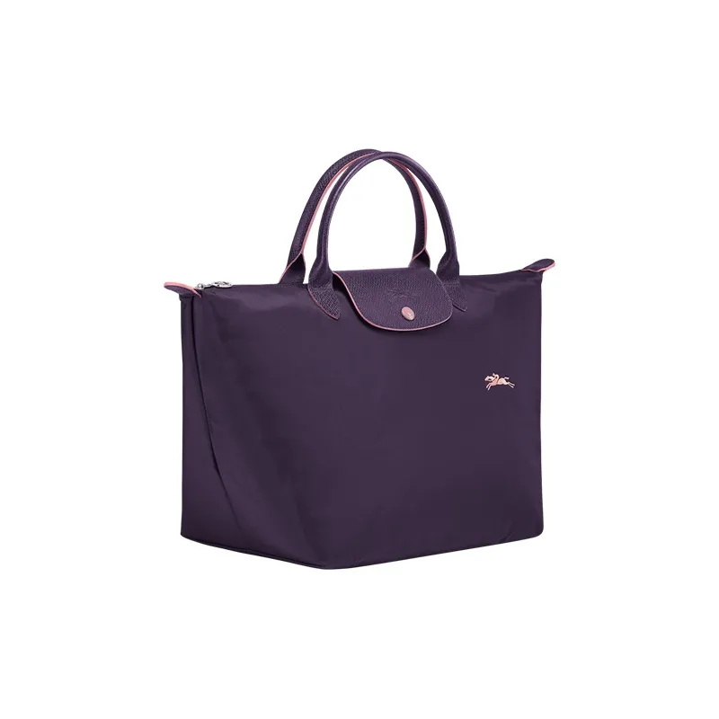 LONGCHAMP Fabric Dumpling Bag Handbag Shoulder Bag Medium Size Women's Berry Purple-1