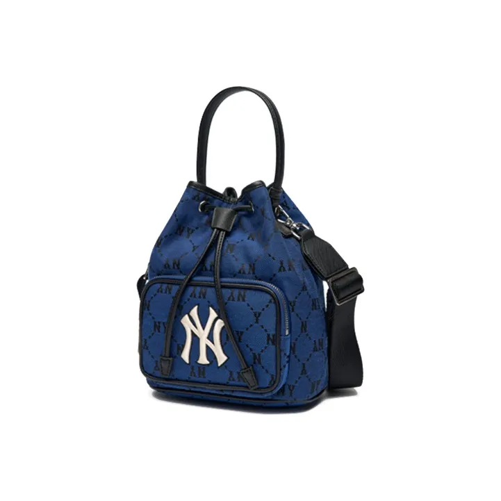 MLB Monogram Collection Polyester Bucket Bag, Handbag, Crossbody Bag Regular Unisex Blue-1