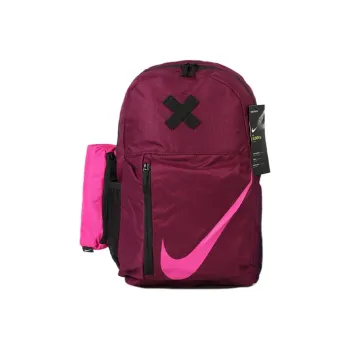 Nike Polyester Backpack Regular Women's Dark Red