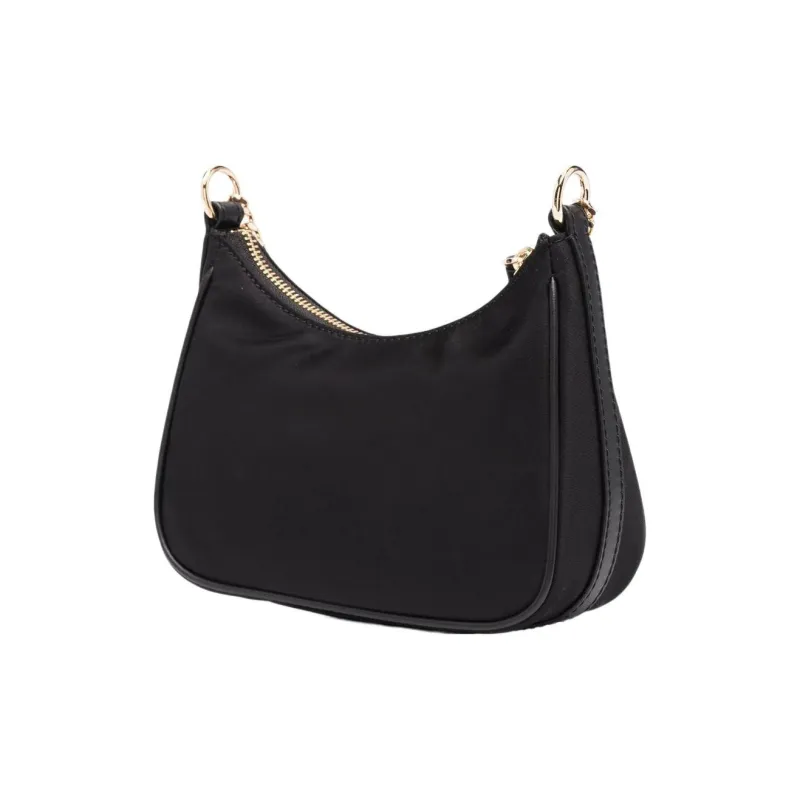 MICHAEL KORS Jet Set Charm Leather Trim Shoulder Bag, Handbag Trumpets Women's Black-1