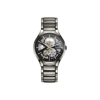 RADO Realme Collection Mechanical Movement Unisex Watch 40mm Black Dial Ceramic Watch Case Ceramic Strap