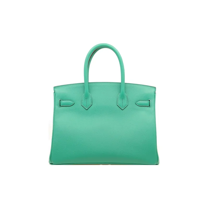 HERMES Birkin Epsom Leather Birkin Bag Handbags Women's Protea Green-2
