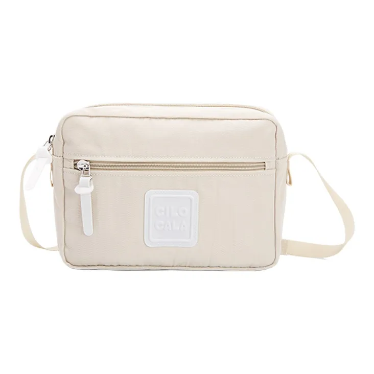 CILOCALA Nylon Fabric Crossbody Bag Square Bag Shoulder Bag Regular Unisex Red Candy Color-30