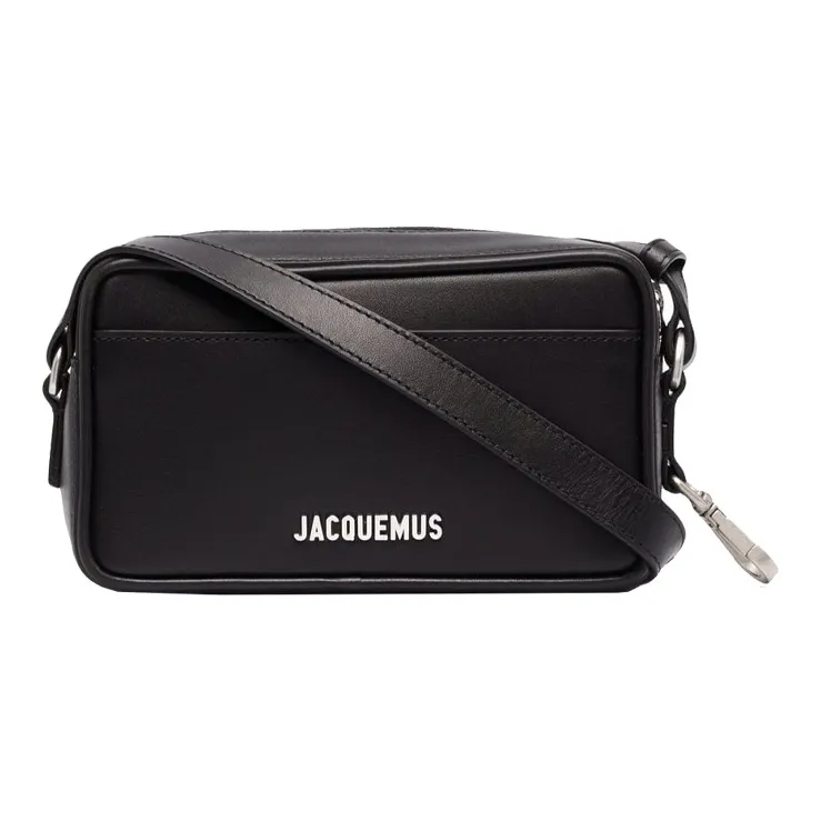 Jacquemus Leather Shoulder Bag Women's Black-0
