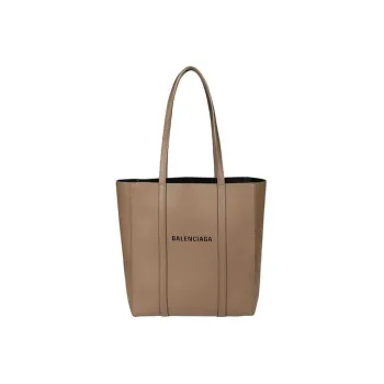 Balenciaga Leather Tote Bag Shopping Bag Handbag Women's Brown