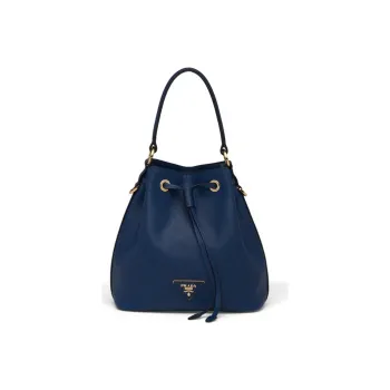 PRADA Saffiano Leather Crossbody Bag, Handbag, Shoulder Bag Women's Cornflower Blue