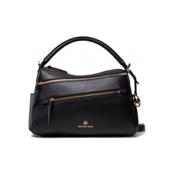 MICHAEL KORS Lorimer Leather Crossbody Bags Handbags Women's Black