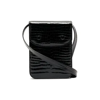 Maison Margiela Cow Leather Messenger Bag Crossbody Bags Mini Unisex Black