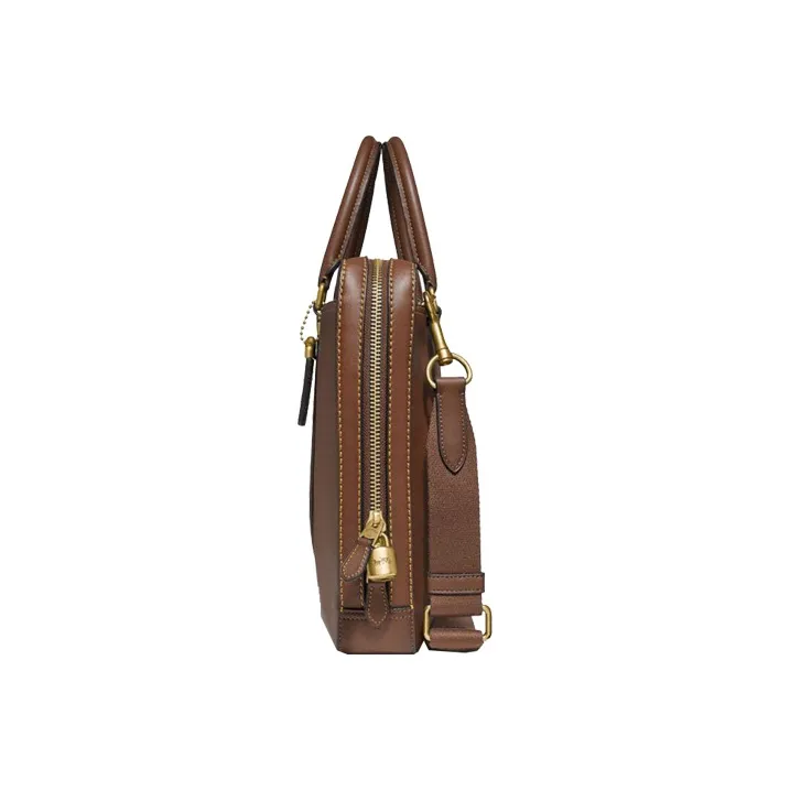 COACH Metropolitan Leather Handbag, Shoulder Bag, Crossbody Bag, Briefcase Tubas Men's Brown-2