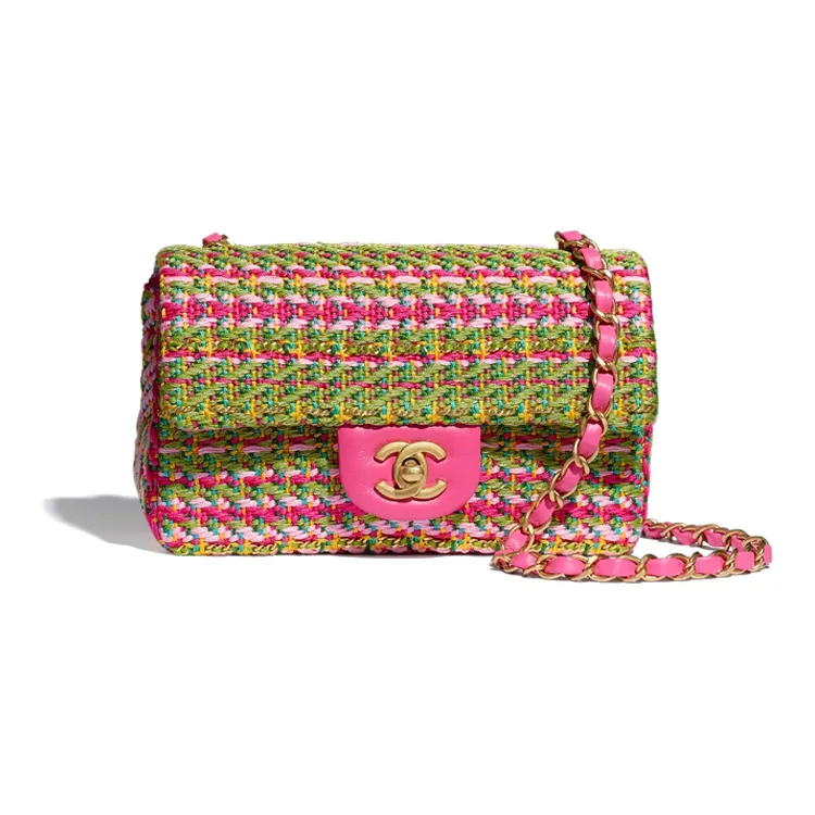 CHANEL Logo Shoulder Bag Mini Women's Multicolor-0