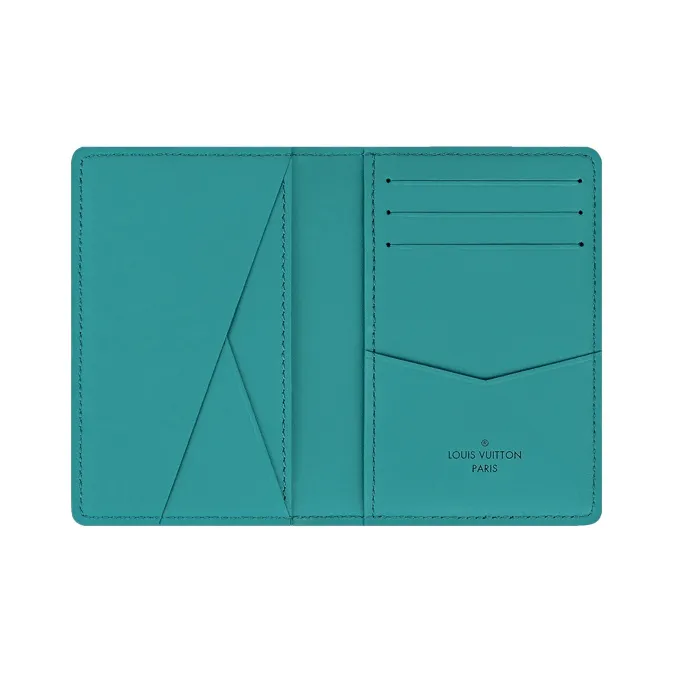 LOUIS VUITTON Pocket Organizer Teal Blue-3