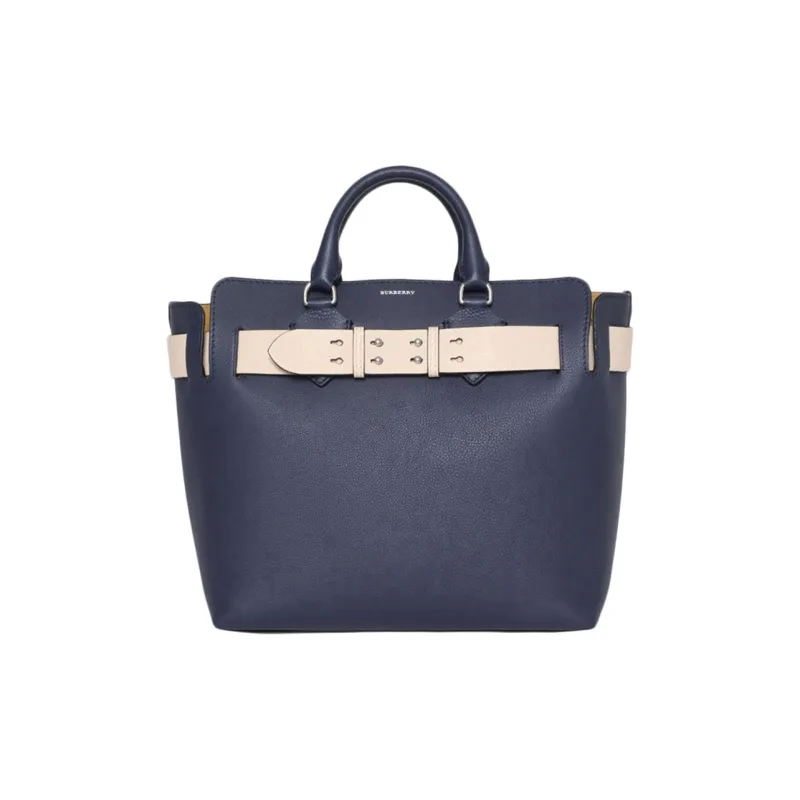Burberry Cow Leather Shoulder Bag, Crossbody Bag, Handbag Women's Dark Blue-0