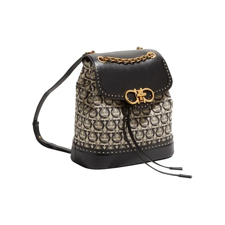 FERRAGAMO Cow Leather Shoulder Bag Backpack Women's Multicolor-1
