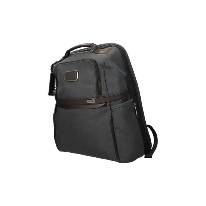 TUMI Polyester Backpack Regular Men's Gray/Brown-1