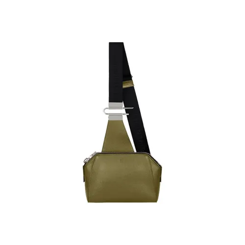 GIVENCHY Antigona Grained Leather Sling Bags Crossbody Bags Men's Khaki