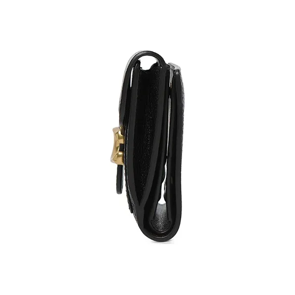 COACH Tabby Leather Wallet Women's Black-4