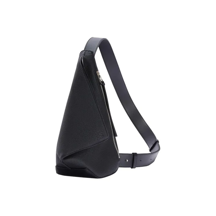 LOEWE Cow Leather Crossbody Bags Sling Bags Men's Black-1