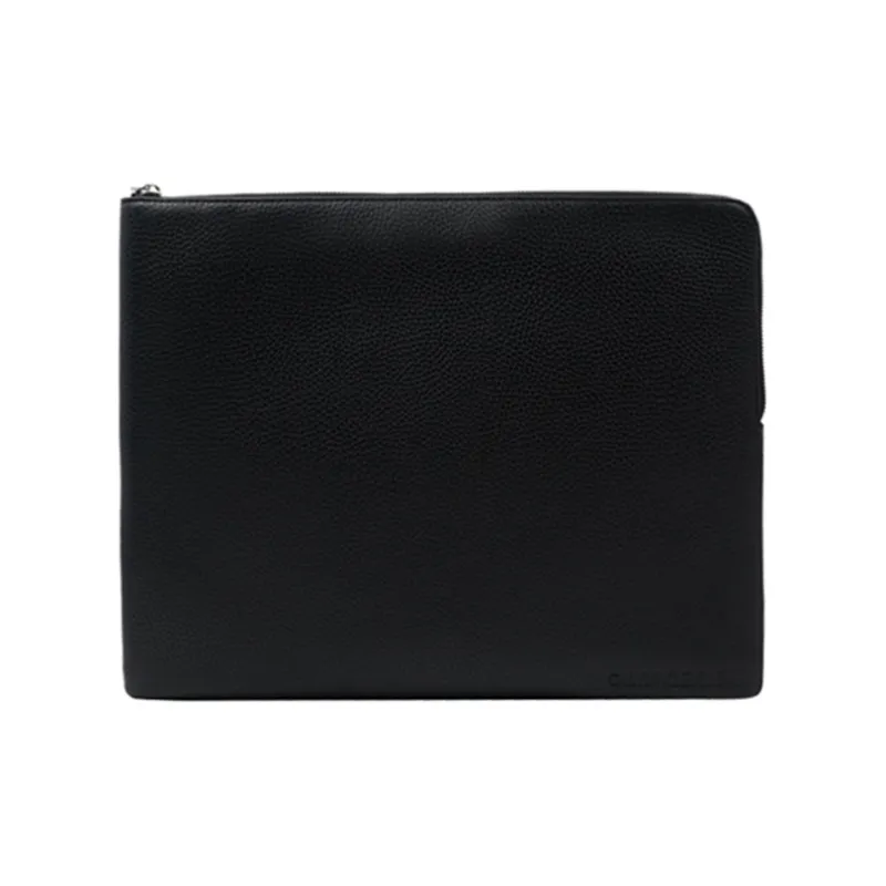 CALVIN KLEIN Leather Clutch Men's Black-0