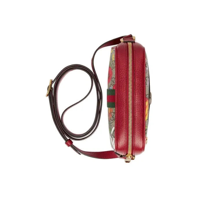 GUCCI Canvas With Leather Camera Bag, Crossbody Bag, Shoulder Bag Women's-4
