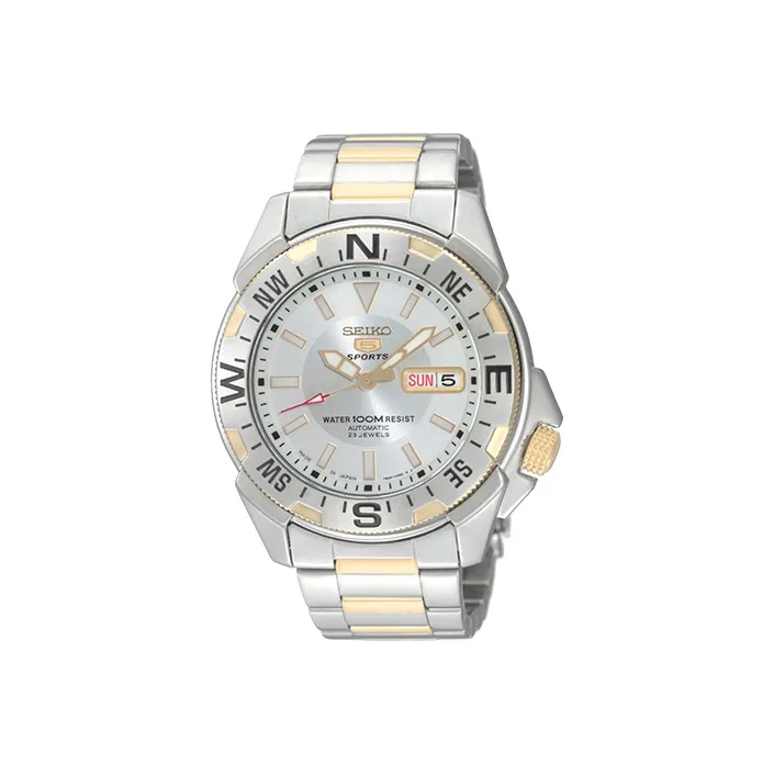 SEIKO Automatic Mechanical Movement Stainless Steel Strap Watch 42mm Men's Watches Silver Dial SNZF08J1-0