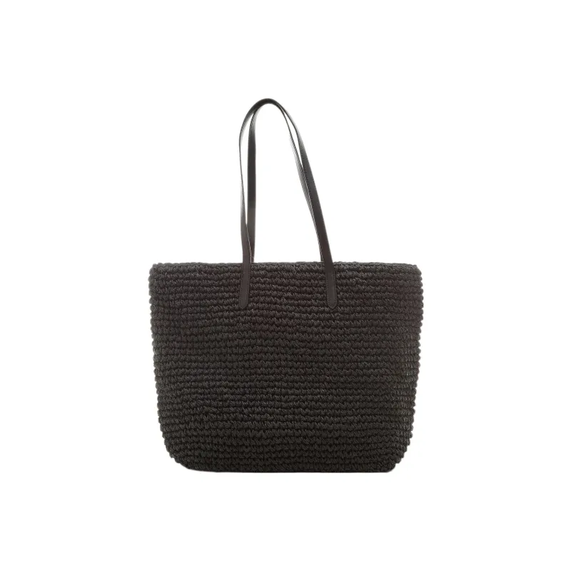 Polo Ralph Lauren Woven Logo Plaque Tote Bag-2