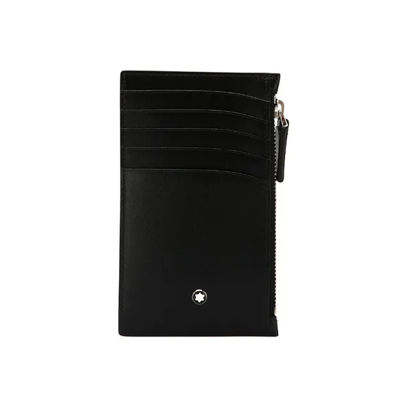 MONTBLANC Meisterstuck Cow Leather Card Holder Card Holder Men's Black-0