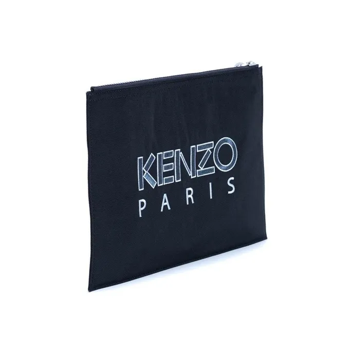 KENZO Nylon Handbag Clutches Regular Unisex Navy-1