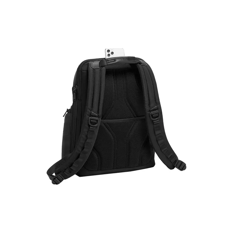 TUMI Alpha Bravo Elastic Nylon Backpack Regular Men's Black-5