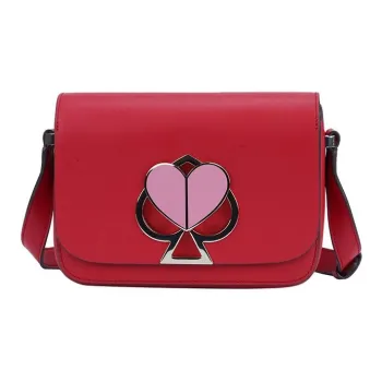 Kate Spade Nicola Leather Crossbody Bag Shoulder Bag Small Size Women's Red