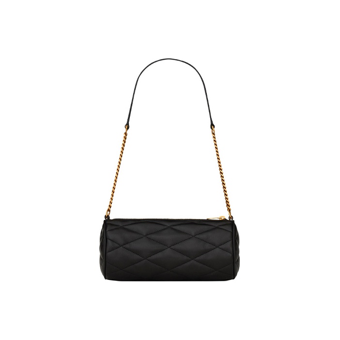 SAINT LAURENT Lambskin Cylinder Bag Shoulder Bag Women's