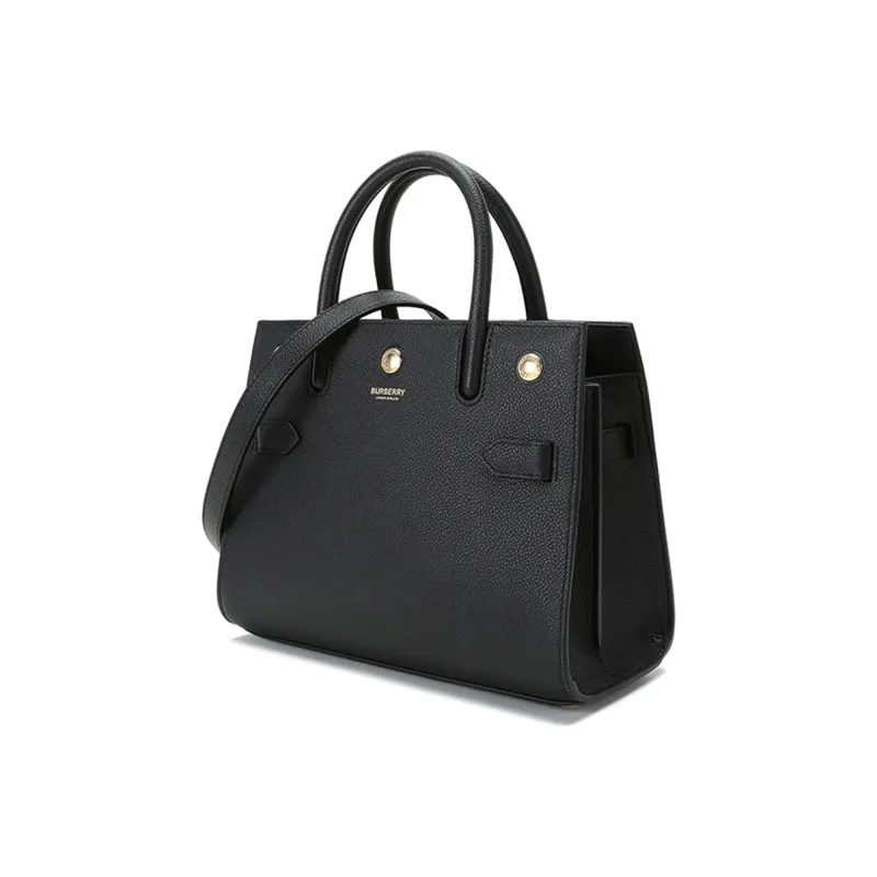 Burberry Cow Leather Handbag, Portable Crossbody Bag, Shoulder Bag Mini Women's Black-1