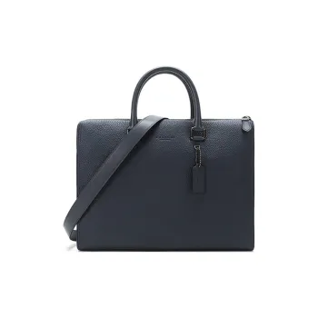 COACH Gotham Leather Briefcase, Handbag, Crossbody Bag, Shoulder Bag Large Size Men's Midnight Marine Blue