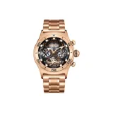 RGA703 Rose Gold Case Black Dial Rose Gold Steel Band