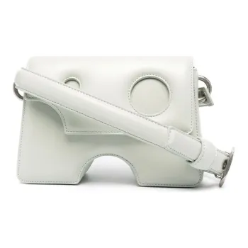 OFF WHITE Burrow 22 Shoulder Bag Green