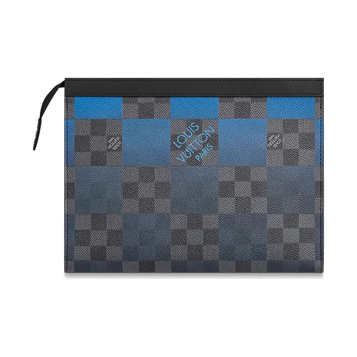 LOUIS VUITTON Pochette Voyage Damier Graphite Giant Mm Blue-3