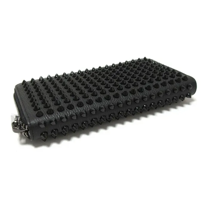 CL Leather Wallet Women's Black-3