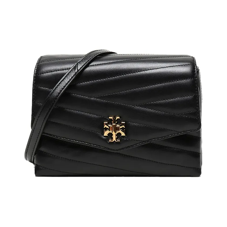 TORY BURCH Kira Leather Shoulder Bag, Crossbody Bag Women's Black-0